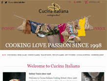 Tablet Screenshot of cucinaitaliana.com.au