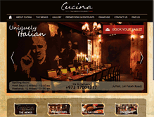 Tablet Screenshot of cucinaitaliana.com.bh